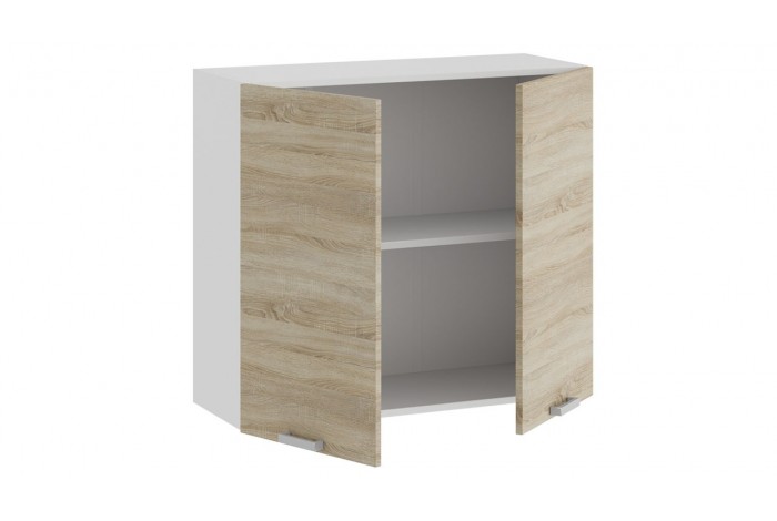 Кухонный гарнитур «Гранита» длиной 180 см Белый, Дуб Сонома