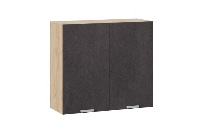 Кухонный гарнитур «Гранита» длиной 200 см Дуб Крафт золотой, Бетон графит