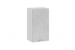 Кухонный гарнитур Гранита №1 Белый, Бетон снежный, Бетон графит