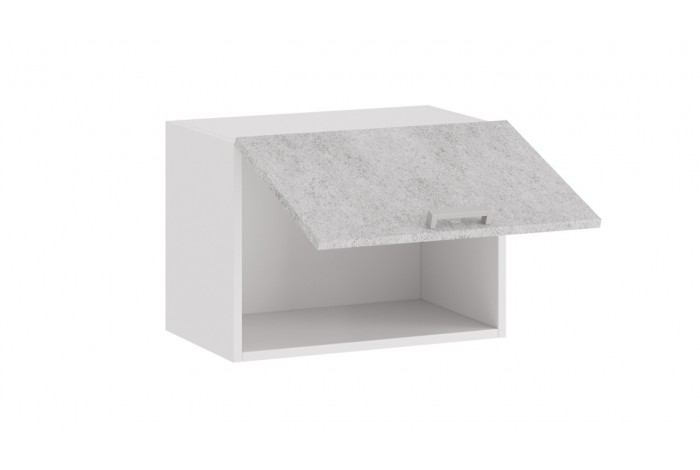 Кухонный гарнитур «Гранита» №1 Белый, Бетон снежный, Бетон графит