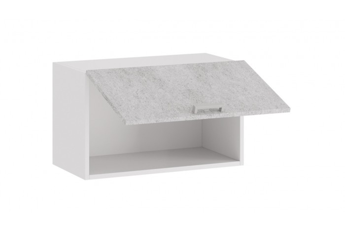 Кухонный гарнитур «Гранита» №1 Белый, Бетон снежный, Бетон графит