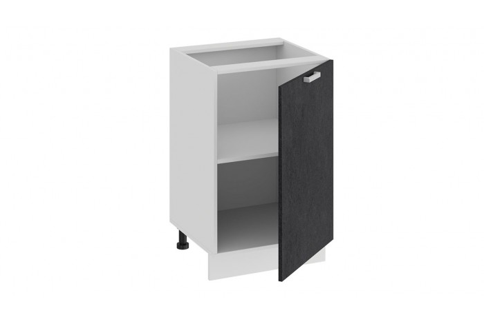 Кухонный гарнитур «Гранита» №1 Белый, Бетон снежный, Бетон графит