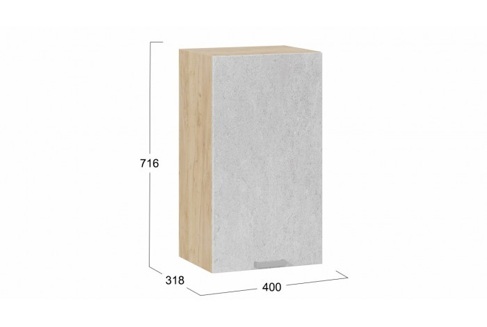 Кухонный гарнитур «Гранита» №1 Дуб Крафт золотой, Бетон снежный, Бетон графит