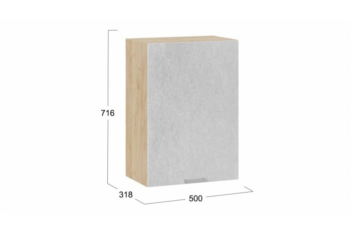 Кухонный гарнитур «Гранита» №1 Дуб Крафт золотой, Бетон снежный, Бетон графит