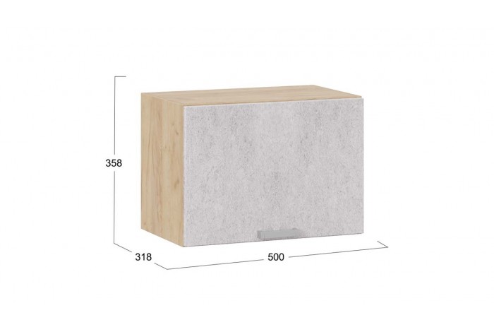 Кухонный гарнитур «Гранита» №1 Дуб Крафт золотой, Бетон снежный, Бетон графит