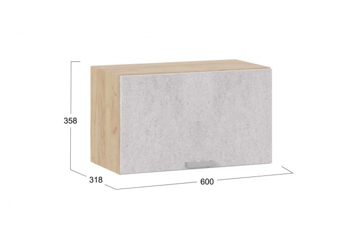 Кухонный гарнитур «Гранита» №1 Дуб Крафт золотой, Бетон снежный, Бетон графит