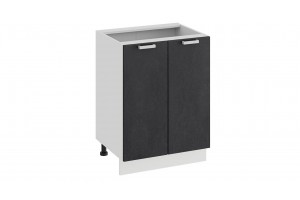 Кухонный гарнитур Гранита длиной 120 см Белый, Бетон графит