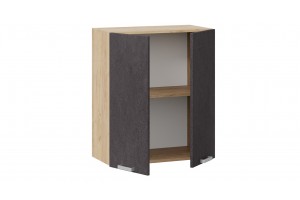 Кухонный гарнитур Гранита длиной 240 (180) см Дуб Крафт золотой, Бетон графит