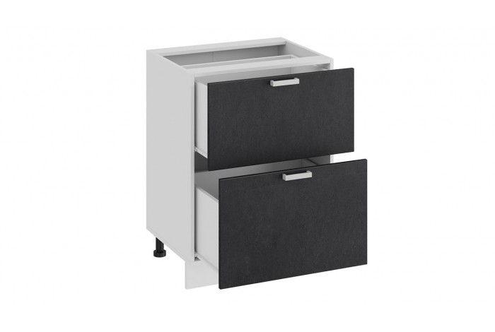 Кухонный гарнитур «Гранита» №2 Белый, Дуб Сонома, Бетон графит