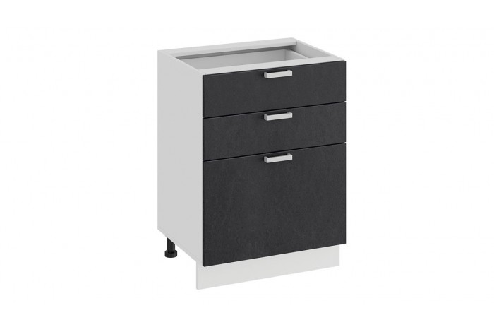 Кухонный гарнитур «Гранита» №2 Белый, Дуб Сонома, Бетон графит