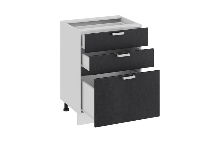 Кухонный гарнитур «Гранита» №2 Белый, Дуб Сонома, Бетон графит