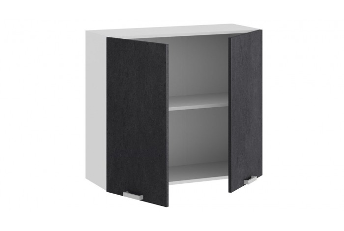 Кухонный гарнитур «Гранита» №3 Белый, Бетон снежный, Бетон графит