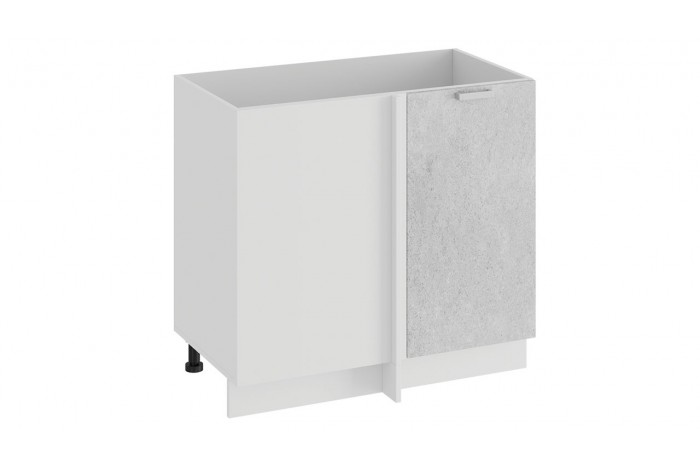 Кухонный гарнитур «Гранита» №3 Белый, Бетон снежный, Бетон графит