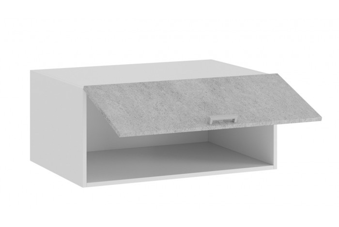 Кухонный гарнитур «Гранита» №3 Белый, Бетон снежный, Бетон графит