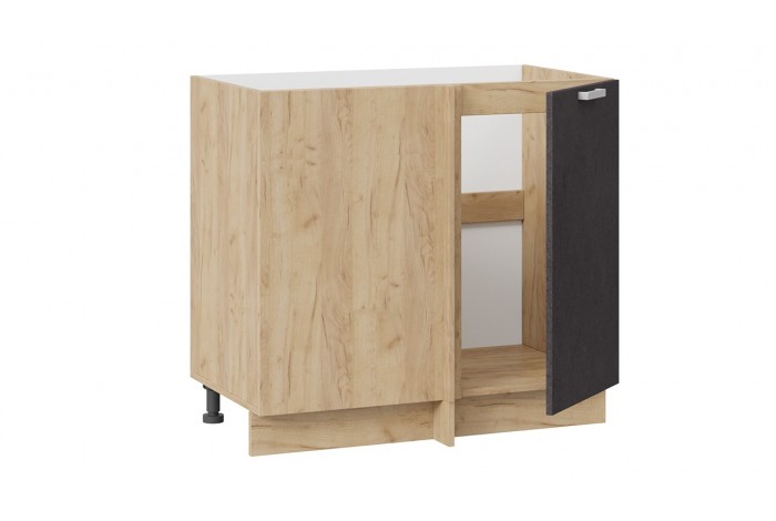 Кухонный гарнитур «Гранита» №4 Дуб Крафт золотой, Бетон снежный, Бетон графит