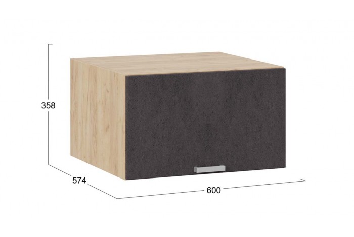 Кухонный гарнитур «Гранита» №4 Дуб Крафт золотой, Бетон снежный, Бетон графит