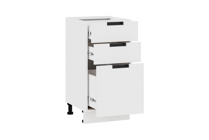 Кухонный гарнитур «Гренада» 100 см Белый, Холст Белый