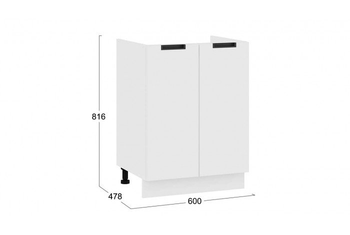 Кухонный гарнитур «Гренада» 100 см Белый, Холст Белый