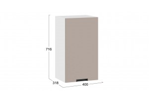 Кухонный гарнитур Гренада 100 см Белый, Холст латте