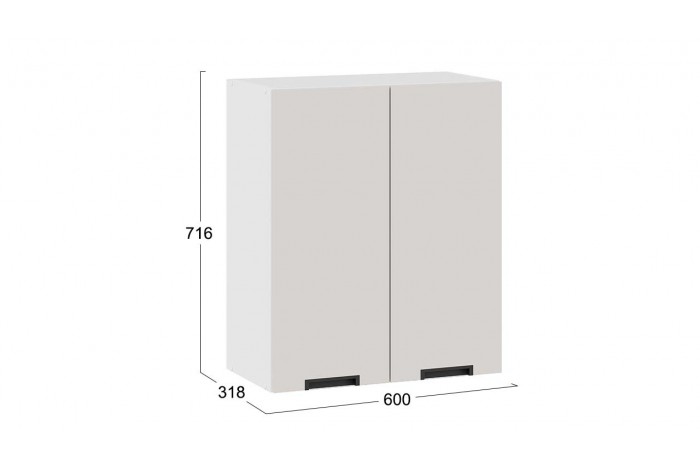 Кухонный гарнитур «Гренада» 100 см Белый, Холст латте, Холст мокко