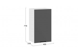 Кухонный гарнитур Гренада 100 см Белый, Холст Вулкан