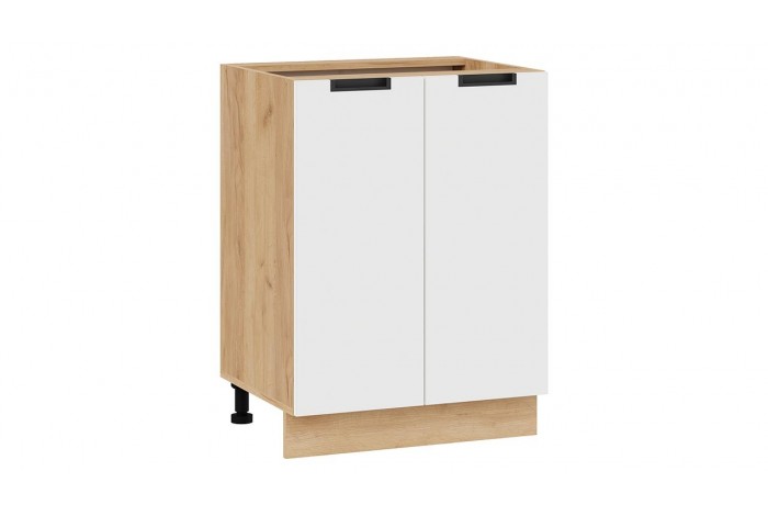 Кухонный гарнитур «Гренада» 100 см Дуб Крафт золотой, Холст Белый