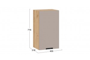 Кухонный гарнитур Гренада 100 см Дуб Крафт золотой, Холст латте