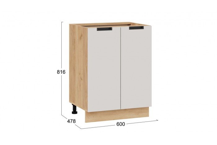 Кухонный гарнитур «Гренада» 100 см Дуб Крафт золотой, Холст мокко