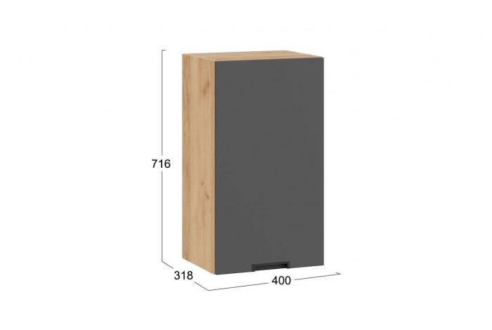 Кухонный гарнитур «Гренада» 100 см Дуб Крафт золотой, Холст Вулкан