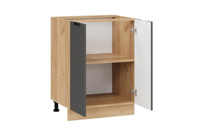 Кухонный гарнитур «Гренада» 100 см Дуб Крафт золотой, Холст Вулкан