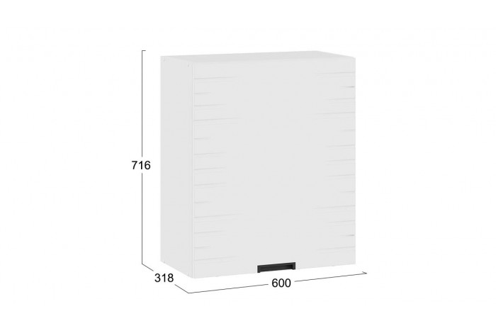 Кухонный гарнитур «Гренада» 100 см (с фрезеровкой) Белый, Холст Белый