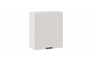 Кухонный гарнитур Гренада 100 см (с фрезеровкой) Белый, Холст латте, Холст мокко