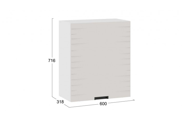 Кухонный гарнитур «Гренада» 100 см (с фрезеровкой) Белый, Холст мокко