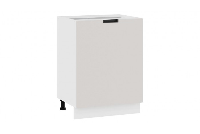 Кухонный гарнитур «Гренада» 100 см (с фрезеровкой) Белый, Холст мокко