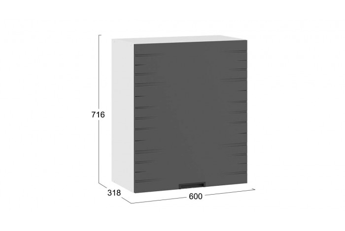 Кухонный гарнитур «Гренада» 100 см (с фрезеровкой) Белый, Холст Вулкан