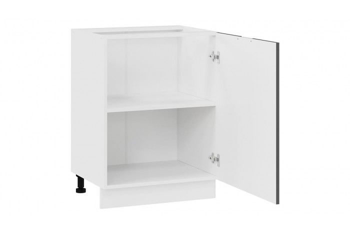 Кухонный гарнитур «Гренада» 100 см (с фрезеровкой) Белый, Холст Вулкан