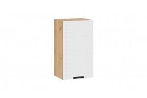 Кухонный гарнитур Гренада 100 см (с фрезеровкой) Дуб Крафт золотой, Холст Белый