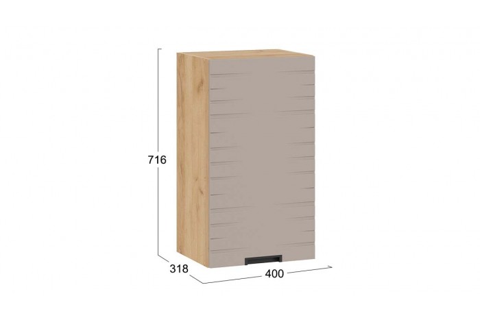 Кухонный гарнитур «Гренада» 100 см (с фрезеровкой) Дуб Крафт золотой, Холст латте