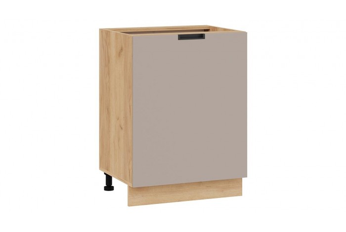 Кухонный гарнитур «Гренада» 100 см (с фрезеровкой) Дуб Крафт золотой, Холст латте