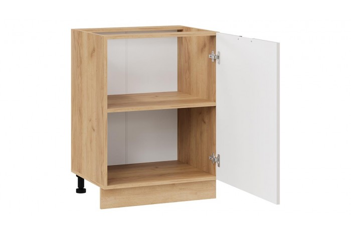 Кухонный гарнитур «Гренада» 100 см (с фрезеровкой) Дуб Крафт золотой, Холст мокко