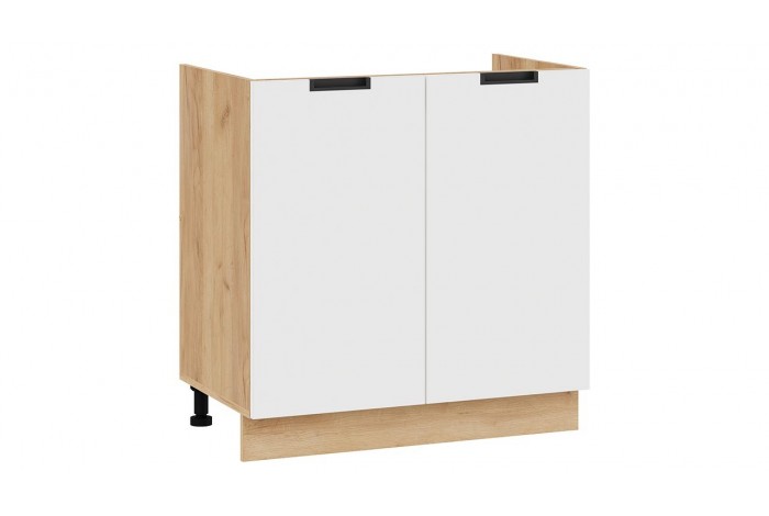 Кухонный гарнитур «Гренада» №2 340 см Дуб Крафт золотой, Холст Белый