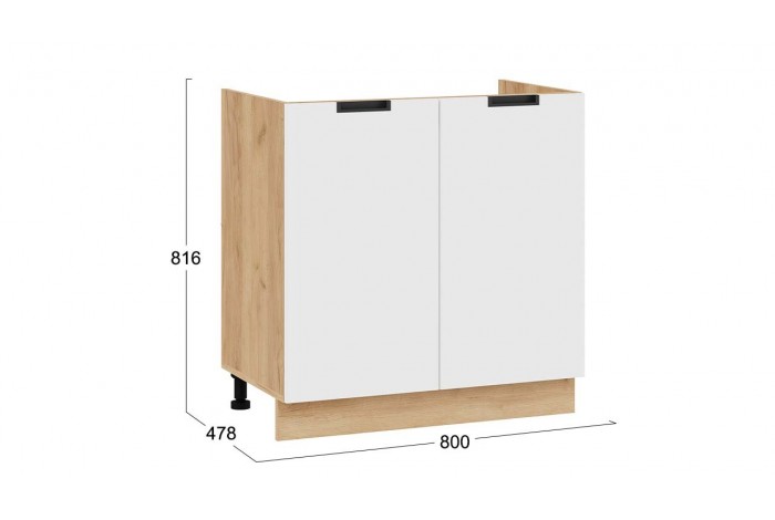 Кухонный гарнитур «Гренада» №2 340 см Дуб Крафт золотой, Холст Белый