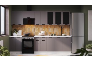 Кухонный гарнитур Гренада №3 Белый, Холст Вулкан