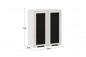 Кухонный гарнитур Гренада №5 340 см Белый, Холст мокко