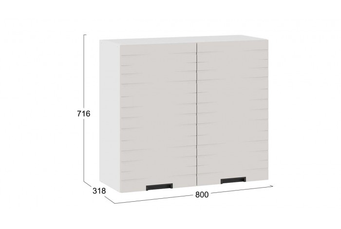 Кухонный гарнитур «Гренада» №5 340 см Белый, Холст мокко