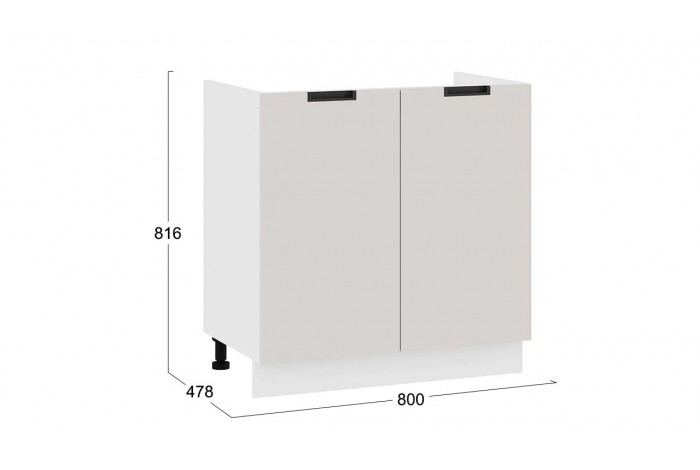 Кухонный гарнитур «Гренада» №5 340 см Белый, Холст мокко