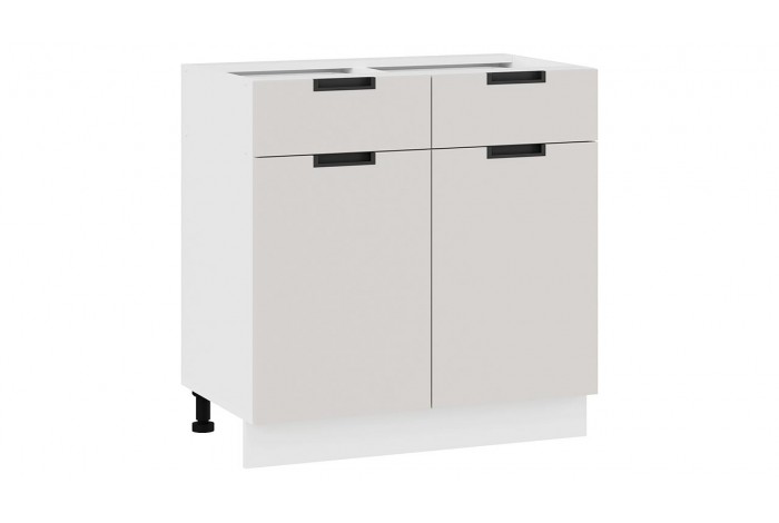 Кухонный гарнитур «Гренада» №5 340 см Белый, Холст мокко