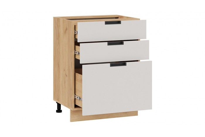 Кухонный гарнитур «Гренада» №6 Дуб Крафт золотой, Холст мокко