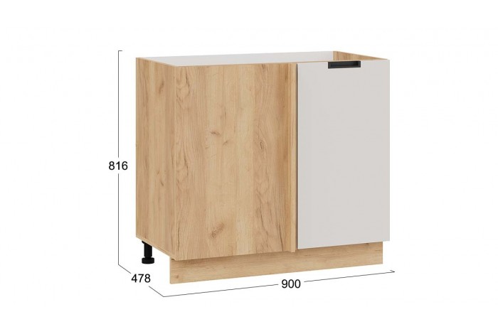 Кухонный гарнитур «Гренада» №6 Дуб Крафт золотой, Холст мокко