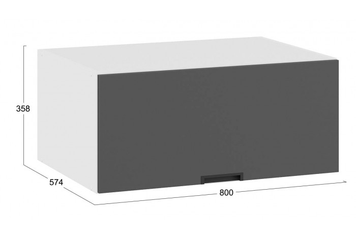 Кухонный гарнитур «Гренада» №9 400 см Белый, Холст Белый, Холст Вулкан